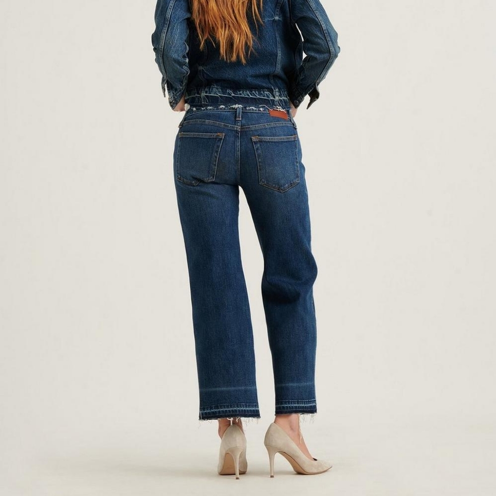 Lucky Brand Women's Mid Rise Crop Wide Leg Jean - Picture 12 of 12